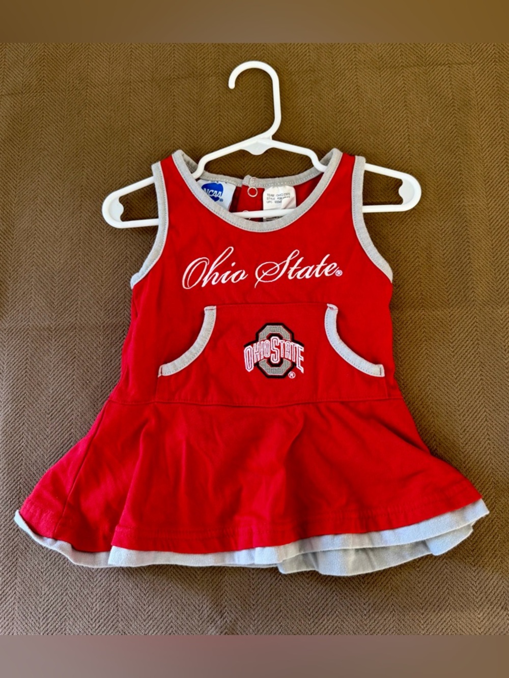 Colosseum NCAA Ohio State Buckeyes toddler cheer dress 12m
